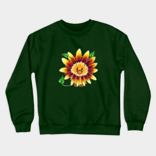 Flower Fuzzy Crewneck Sweatshirt